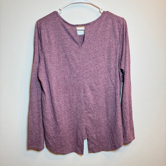Artisan NY Women's Long‎ Sleeve Top with Back Cutout Detail Purple Large - Picture 6 of 6